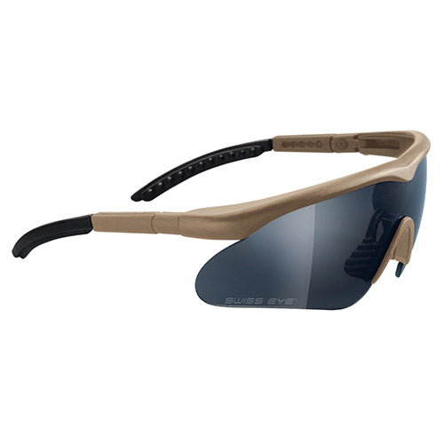Gafas Swiss Eye Raptor con marco negro y conjunto de 3 cristales intercambiables