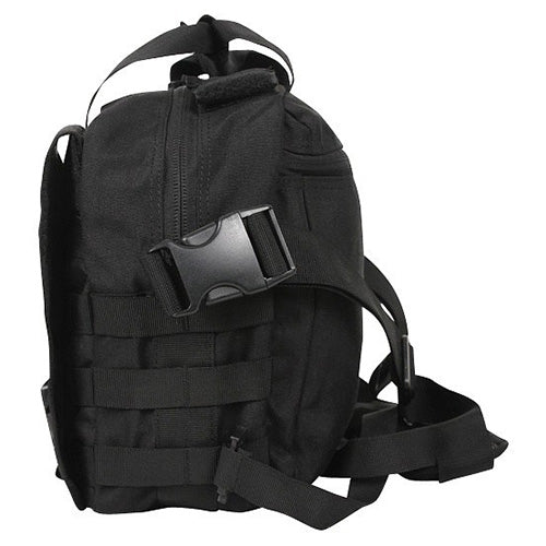 Bolso bandolera Condor ESCAPE & EVADE negro con bolsillo para radio y cintas modulares MOLLE