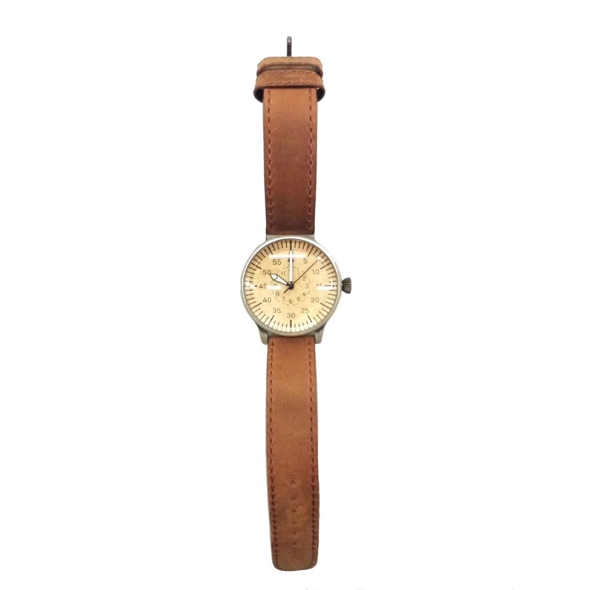 Reloj Vintage QUARTZ ME109 con esfera de 40 mm y correa de cuero