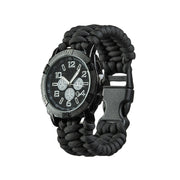 Reloj Paracord negro de pulsera