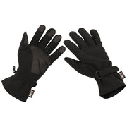 Guantes SOFTSHE negros de neopreno con parches reforzados y cierre de velcro