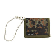 Cartera camuflaje FLECKTARN con cadena de seguridad