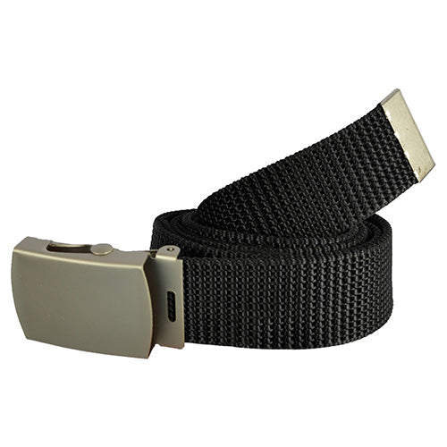 Cinturón US 30 mm verde con hebilla metálica y bolsillo oculto