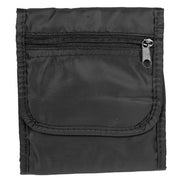 Cartera para colgar al cuello Mil-Tec grande negra, 13,5 x 11,5 cm cerrada, 100% poliamida