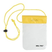Funda impermeable amarilla transparente para cuello 130 x 200 mm