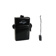 Estuche impermeable negro para colgar al cuello 70x110x25 mm