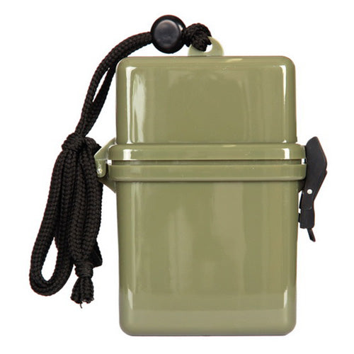 Estuche impermeable verde para cuello 70x110x25 mm
