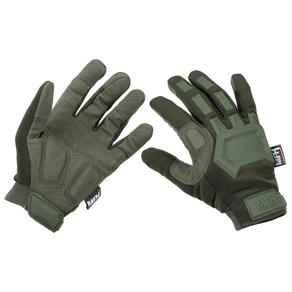 Guantes tácticos ACTION ZEENÉ con índice y pulgar abatibles, materiales poliéster nylon spandex goma