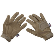 Guantes tácticos ACTION COYOTE TAN con índice y pulgar abatibles