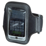 Funda ID negra para documentos, móvil y accesorios; sujeta al tobillo o al brazo, ideal para actividades al aire libre
