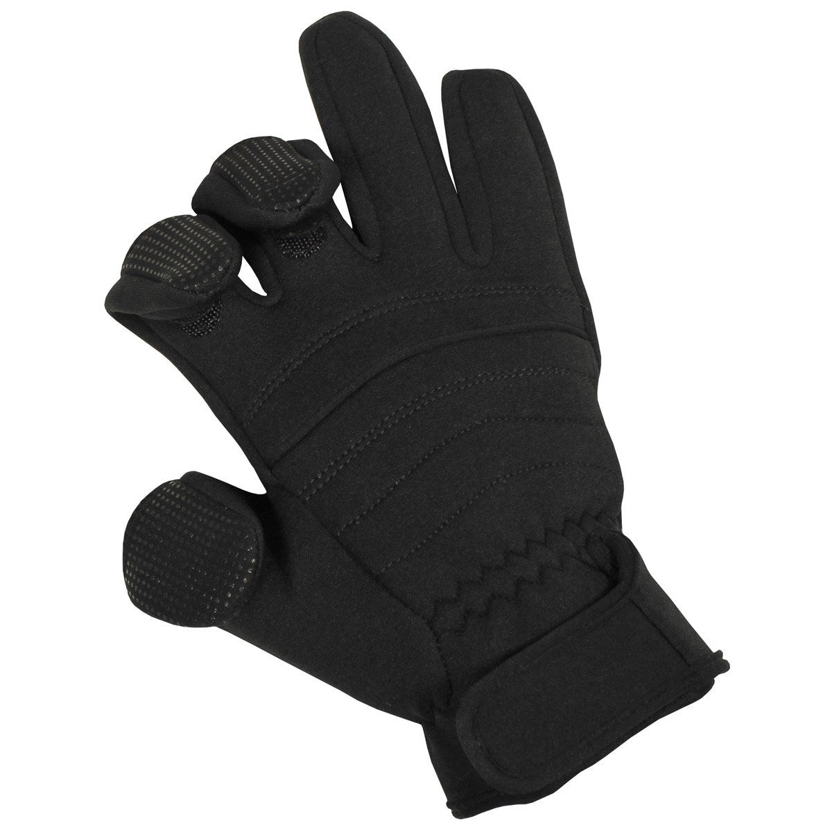 Guantes neopreno COMBAT negros, composición 90% neopreno, 5% nylon, 5% poliéster
