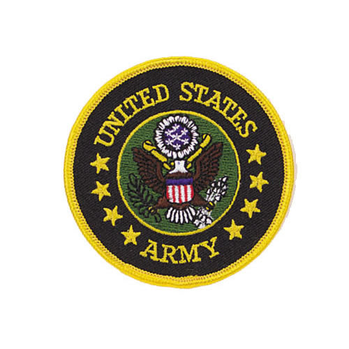 Parche textil redondo US Army 7,5 cm