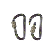 Mosquetones tácticos Woodland roscados 80 mm, pack de 2, accesorios auxiliares no aptos para escalada