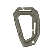 Mosquetones MOLLE tácticos verdes, 2 unidades, 9,3 cm, polioximetileno