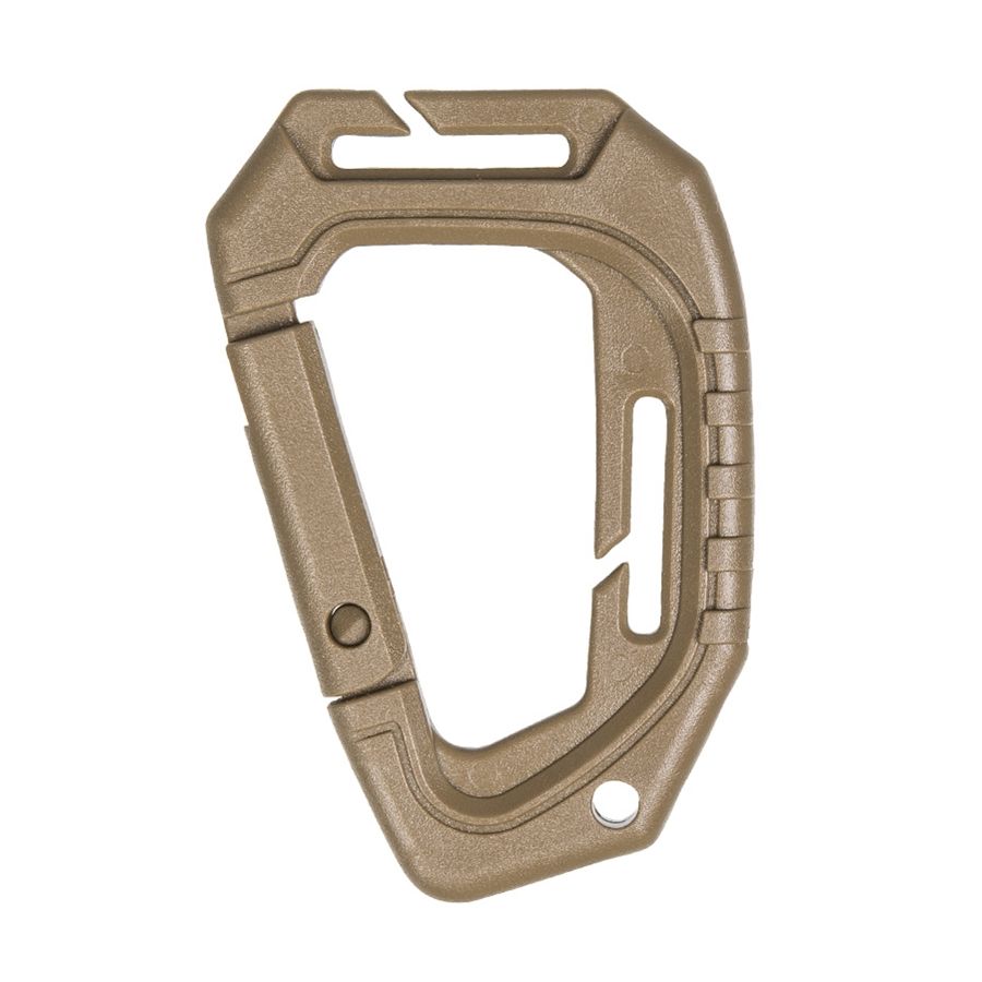 Mosquetones MOLLE tácticos verdes, 2 unidades, 9,3 cm, polioximetileno