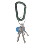 Mosquetón ALU 80 mm con anilla camuflado en aluminio