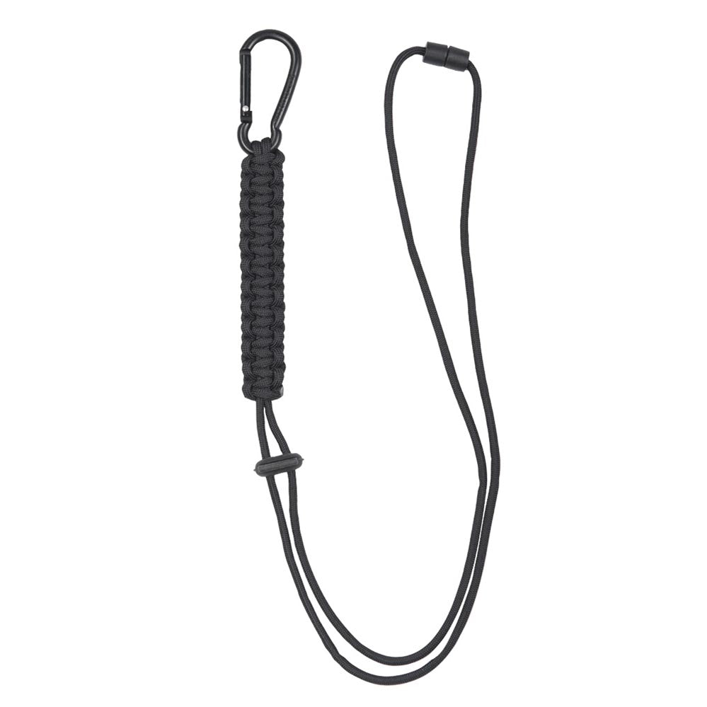 Cuerda Paracord verde con mosquetón, 57 cm