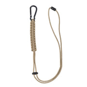 Cuerda Paracord verde con mosquetón, 57 cm
