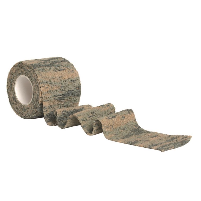 Cinta ADHESIVE envolvente de camuflaje verde, 5 cm x 4,5 m, rollo