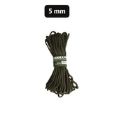 Cuerda COMMANDO auxiliar 5 mm 15 m verde, nylon 100%, hasta 420 kg, no apta para escalada