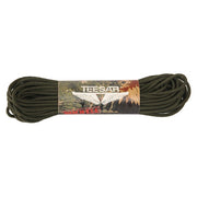 Paracord US 3 mm 30 m verde, cuerda paracaídas de nylon 100%