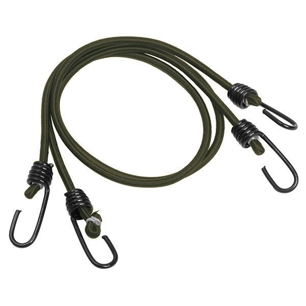 Gomas elásticas con ganchos 2 uds 6 mm 75 cm verde oliva