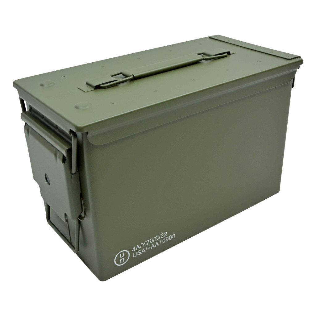 Caja de munición US M2A1 CAL.50 verde 27x18x14 cm gr.2