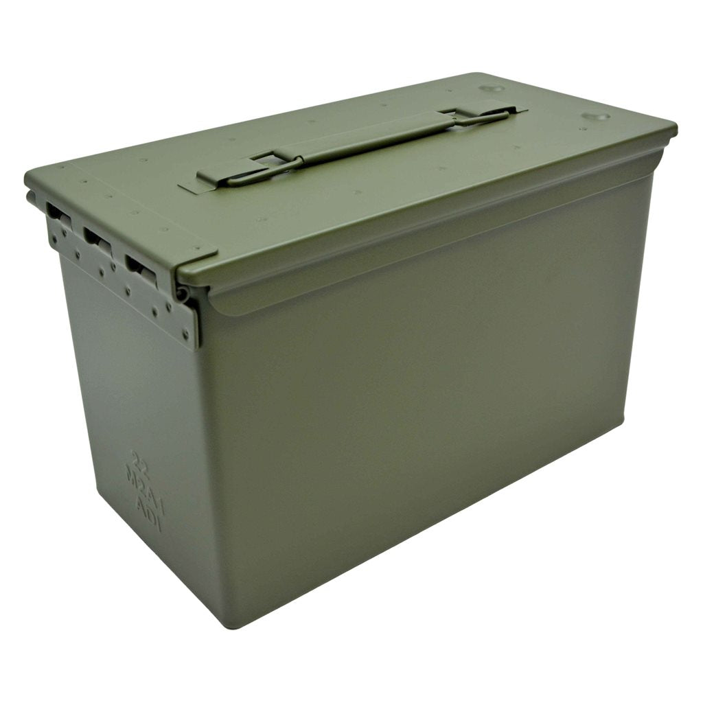 Caja de munición US M2A1 CAL.50 verde 27x18x14 cm gr.2