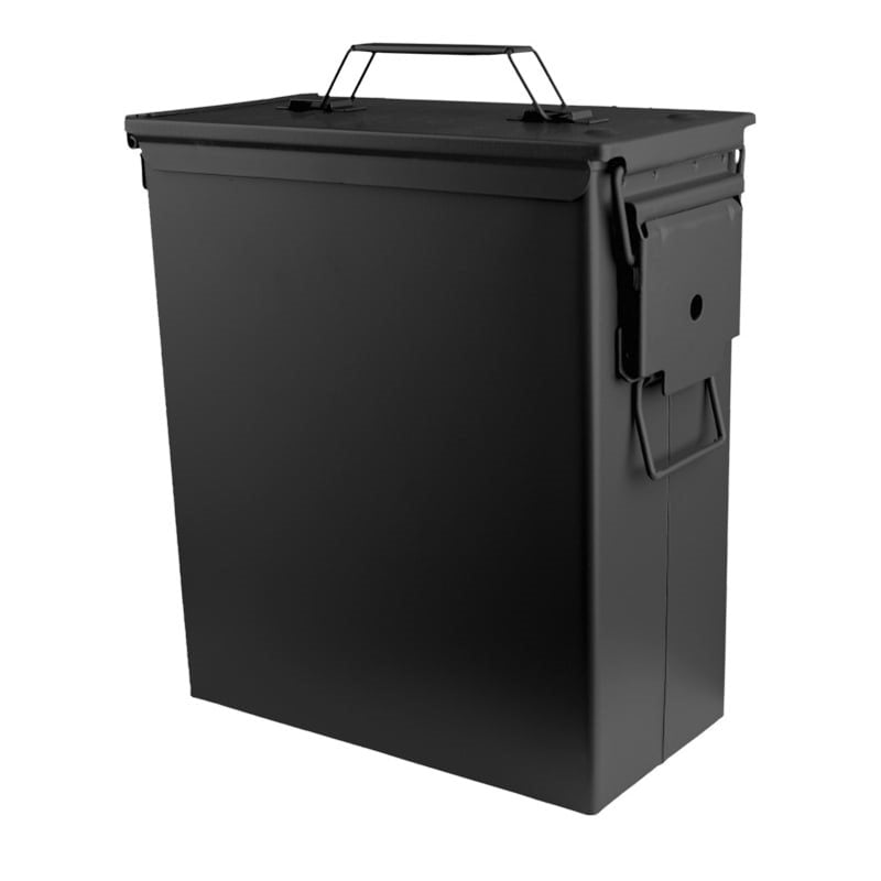 Caja de munición AMMO US M9 cal.50 negra 28 x 14 x 33,5 cm