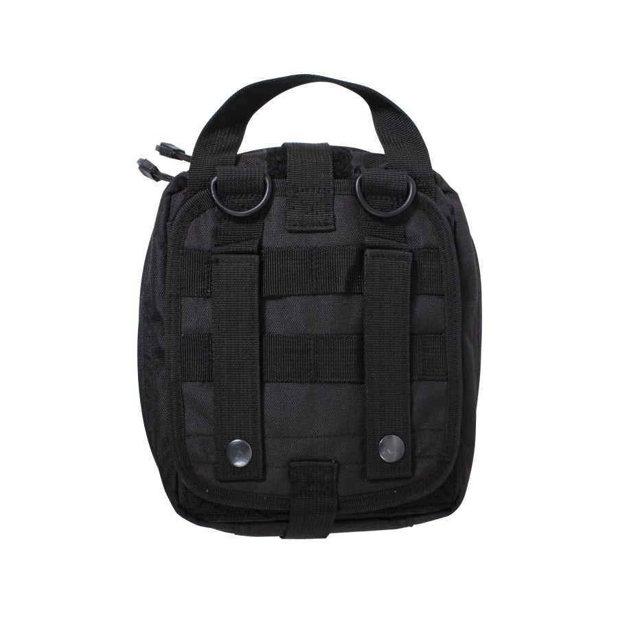 Funda táctica Breakaway negra plegada con sistema MOLLE, poliéster 600 Denier