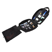 Funda táctica Breakaway negra plegada con sistema MOLLE, poliéster 600 Denier