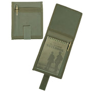 Funda verde BW para libreta A6 y lápiz, 100% poliéster