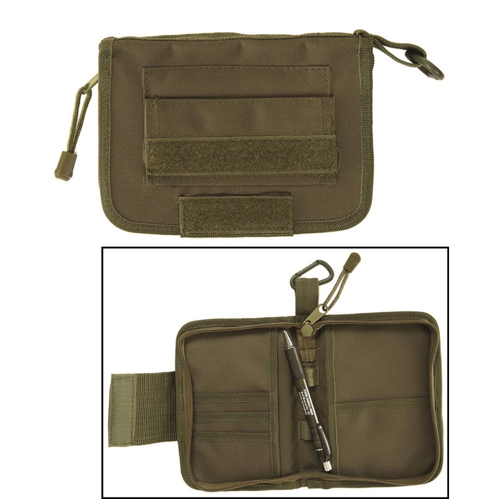 Funda organizadora verde 18,5 x 13 cm para documentos y accesorios