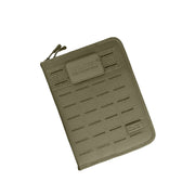 Carpeta verde HEXTAC MOLLE de poliéster con velcro, anillas, clip y bolsillos