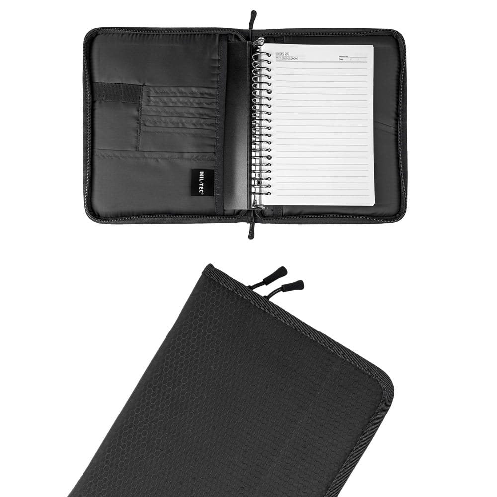 Carpeta verde HEXTAC MOLLE de poliéster con velcro, anillas, clip y bolsillos