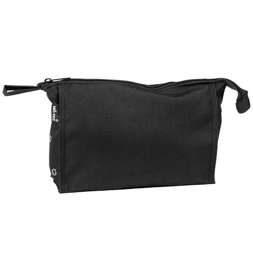 Neceser BW verde con varios compartimentos interiores, cierre de cremallera y forro PVC (25 x 17 x 8 cm)