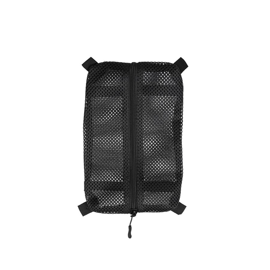 Bolsa organizadora de malla para mochila mediana verde MIL-TEC con dos tiras VELCRO en la parte trasera