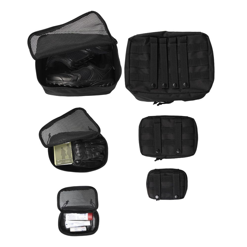 Set de 3 fundas MESH verdes en tres tamaños con malla