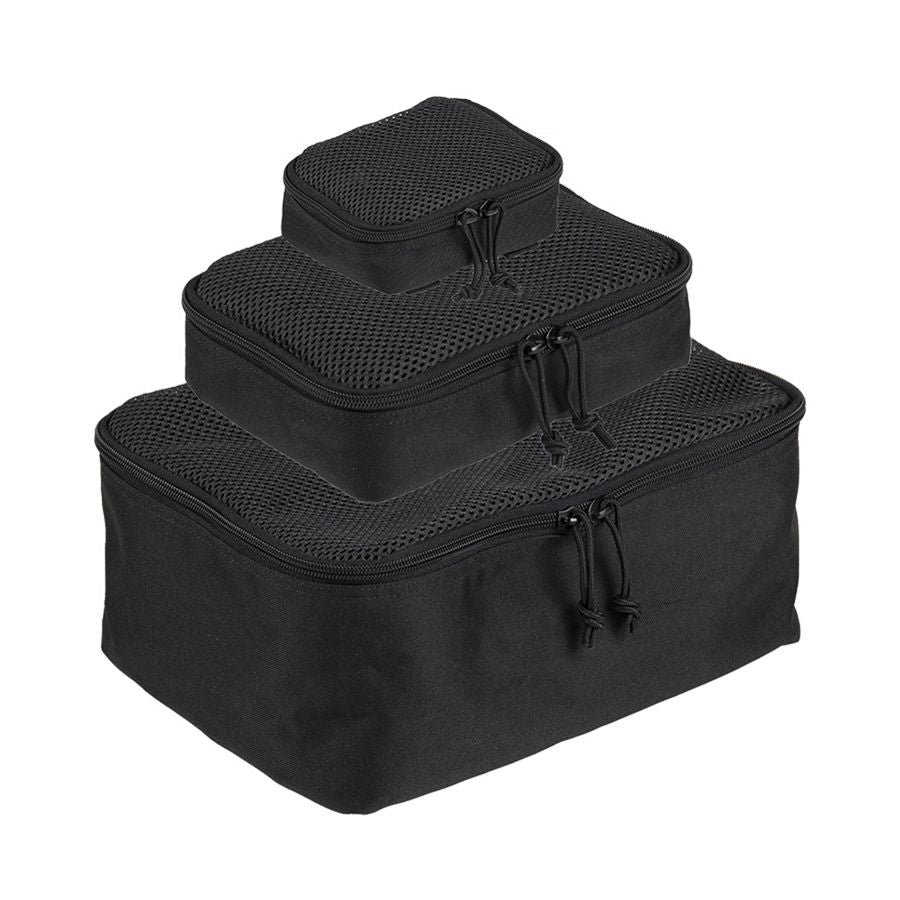 Set de 3 fundas MESH verdes en tres tamaños con malla