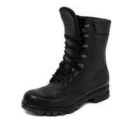 Botas francesas de cuero con membrana Gore-Tex negras, altas y nuevas