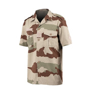 Camisa de campaña francesa manga corta CCE DESERT - original