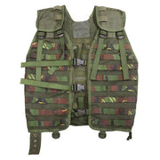 Chaleco holandés MODUAR DPM modular, vista frontal con paneles PALS y cierre FASTEX