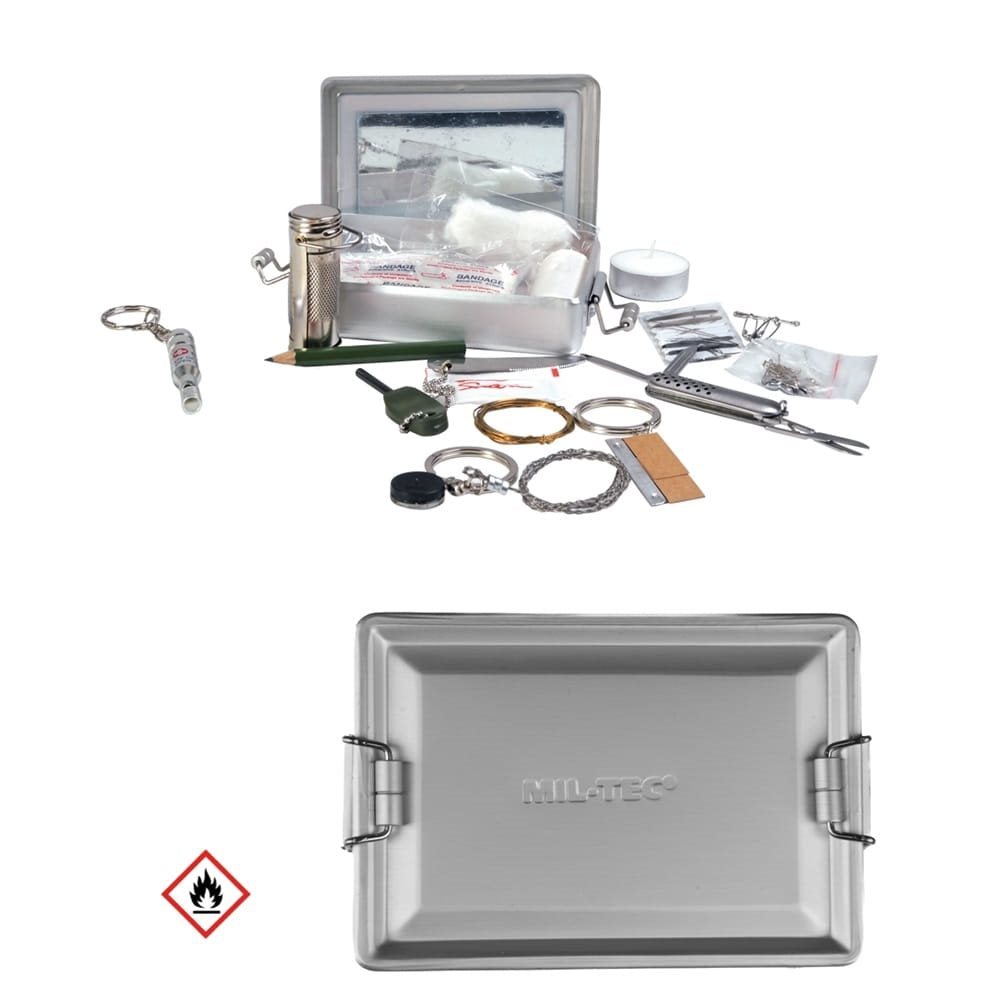 Kit de supervivencia KPZ en caja metálica impermeable
