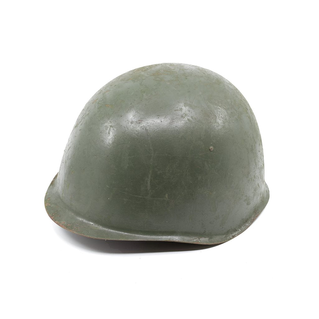 Casco ČSLA vz.53 usado de acero con barboquejo de cuero