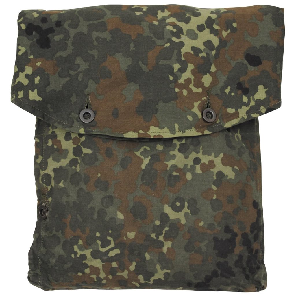Funda/capucha BW Flecktarn para toldo, usada, con botones