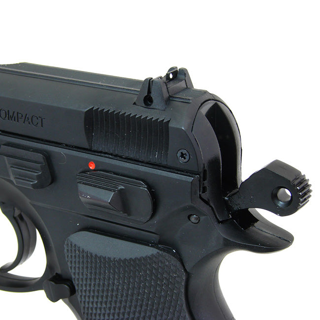 Pistola CO2 ASG CZ-75 D Compact réplica fiel con logos de Ceska zbrojovka BB 4,5 mm