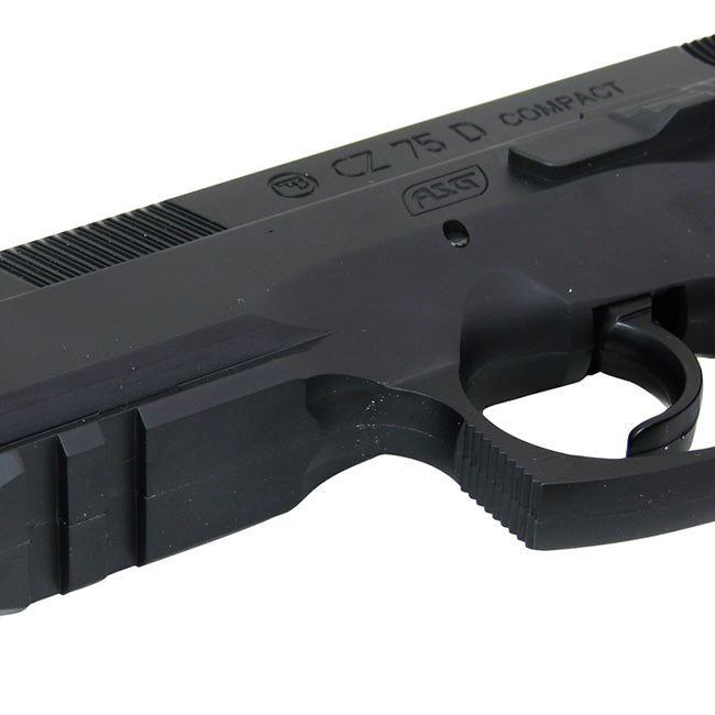 Pistola CO2 ASG CZ-75 D Compact réplica fiel con logos de Ceska zbrojovka BB 4,5 mm