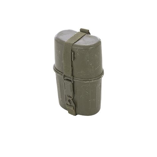 Cantimplora de campaña BW 3 piezas verde usada - Bundeswehr
