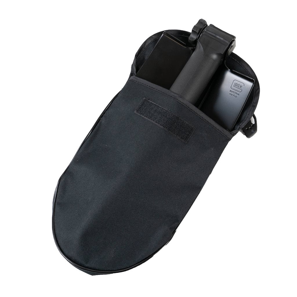 Pala plegable GLOCK con sierra y funda negra