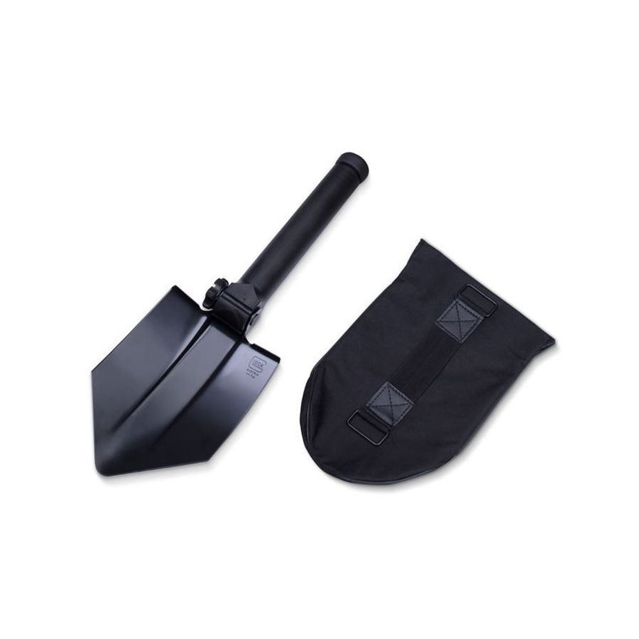 Pala plegable GLOCK con sierra y funda negra